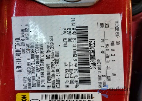 2016 Ford Fusion Se z USA, uszkodzony, nr VIN 3FA6P0HDXGR402251